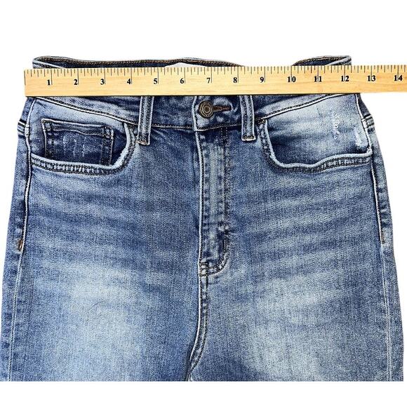 Vervet High-Rise Straight Leg Raw Hem Jeans Women's 28X27 - Picture 2 of 7